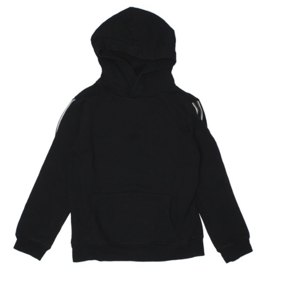 DEX Hooded black pullover sweatshirt arm piping medium - Picture 5 of 7
